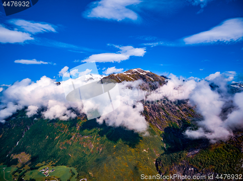 Image of Beautiful Nature Norway aerial photography.