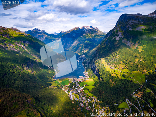 Image of Geiranger fjord, Norway.