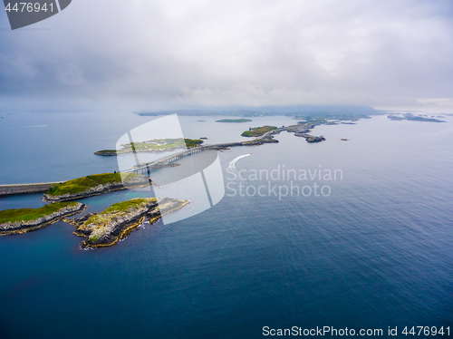 Image of Atlantic Ocean Road aerial photography.