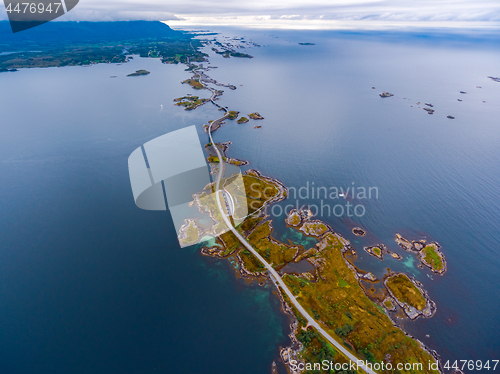 Image of Atlantic Ocean Road aerial photography.