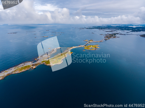 Image of Atlantic Ocean Road aerial photography.