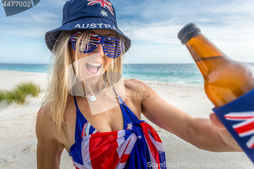 Image of Aussie beach barbeque party.  aussie culture outdoor lifestyle