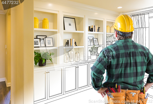 Image of Contractor Facing Custom Built-in Shelves and Cabinets Design Dr