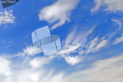 Image of Blue sky with clouds