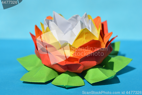 Image of Origami paper water lily