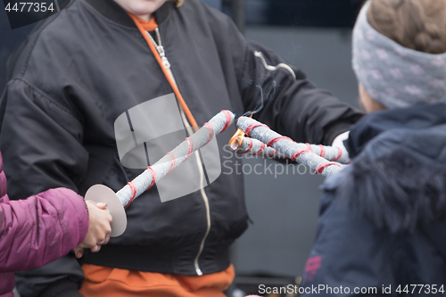 Image of Marching with Torches