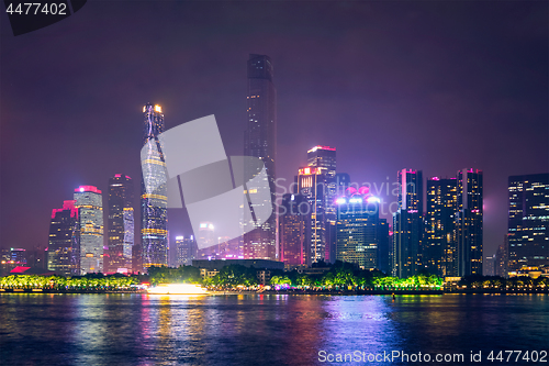 Image of Guangzhou skyline. Guangzhou, China