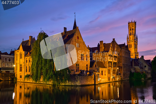 Image of Famous view of Bruges, Belgium