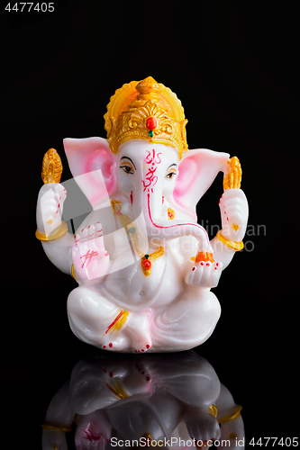 Image of Ganesha statue on white