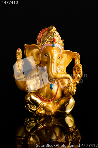 Image of Ganesha statue on white