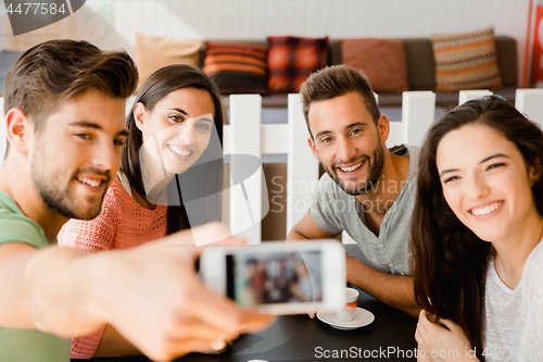 Image of Group selfie at the coffee shop