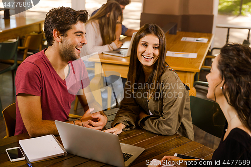 Image of Friends studying together 