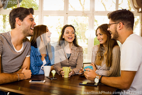 Image of Friends at the cafe 