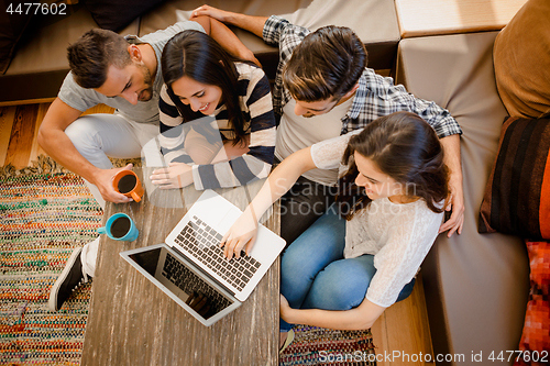 Image of Friends studying