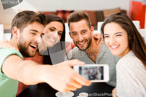 Image of Group selfie at the coffee shop