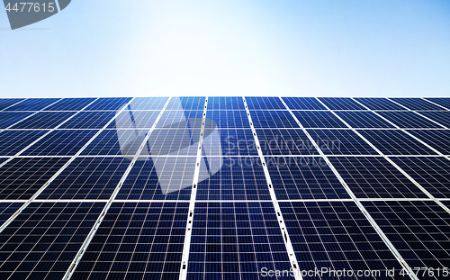 Image of blue renewable solar energy