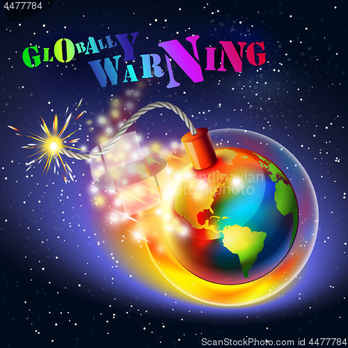 Image of Global warming warning concept