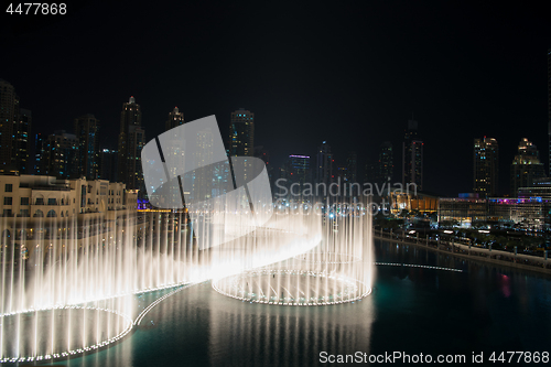 Image of musical fountain in Dubai