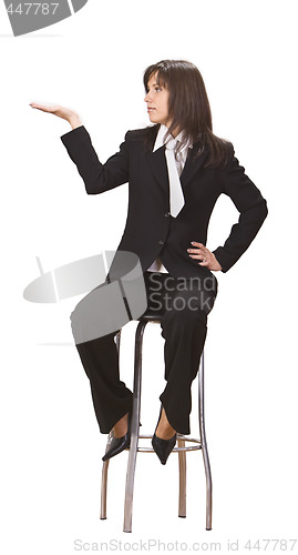 Image of Businesswoman presenting something