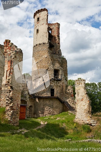 Image of ruins of renaissance castle Zviretice
