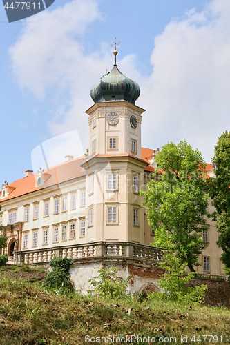 Image of Baroque castle in Mnisek pod Brdy town near Prague