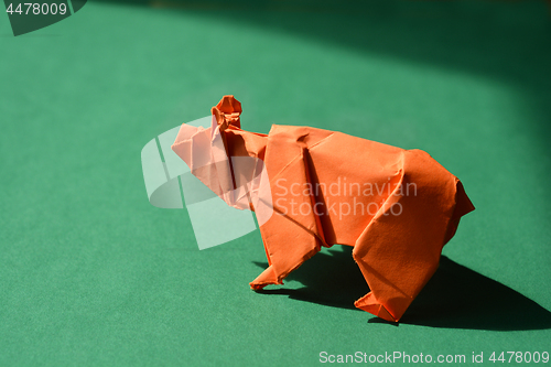 Image of Origami paper bear
