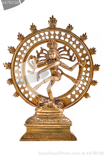 Image of Statue of Shiva Nataraja - Lord of Dance isolated