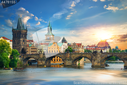 Image of Prague at summer day