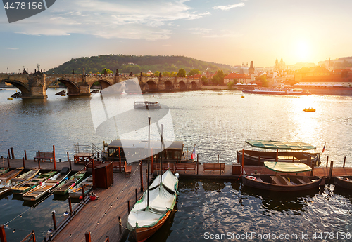 Image of Dusk over Charles Bridge