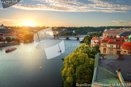 Image of Prague and River Vltava