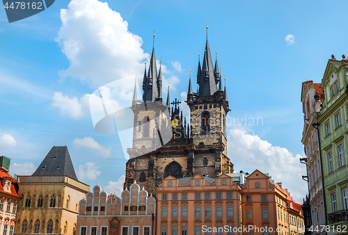 Image of Tynsky cathedral at summer