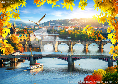 Image of Prague in autumn