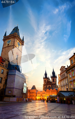 Image of Prague chimes and Tynsky temple