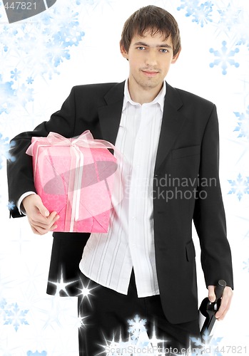 Image of gift and wine