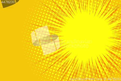 Image of yellow comic background