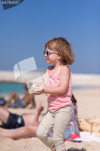 Image of little girl at beach