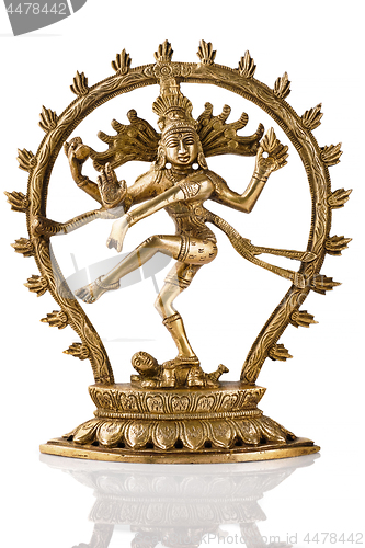 Image of Statue of Shiva Nataraja - Lord of Dance isolated