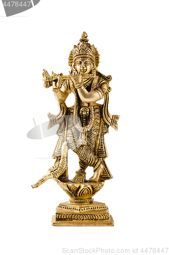 Image of Krishna statue on white