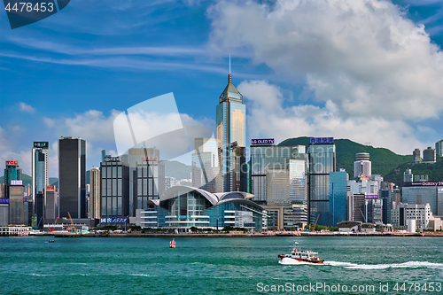 Image of Hong Kong skyline. Hong Kong, China