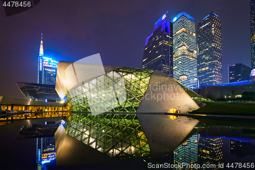 Image of Guangzhou Opera House. Guangzhou, China