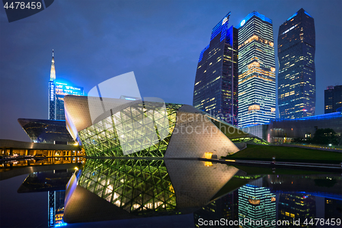 Image of Guangzhou Opera House. Guangzhou, China