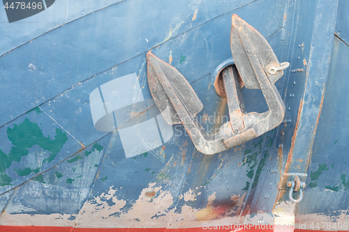 Image of Old dutch ship with anchor