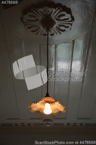 Image of Lamp light up attached from ceiling