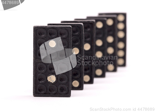 Image of Old domino game isolated 