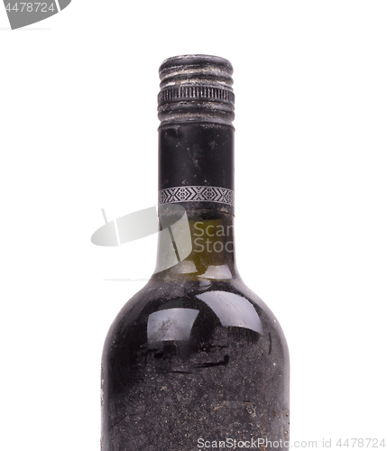 Image of Top of an old bottle of wine