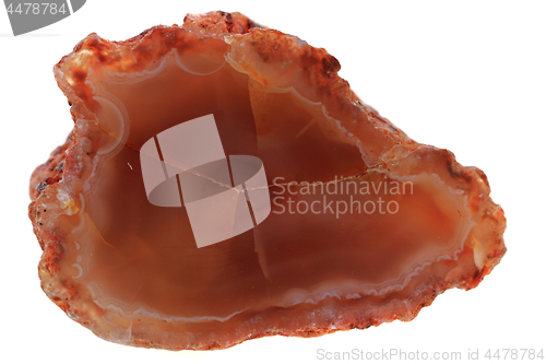 Image of natural agate isolated