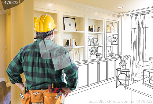 Image of Contractor Facing Custom Built-in Shelves and Cabinets Design Dr