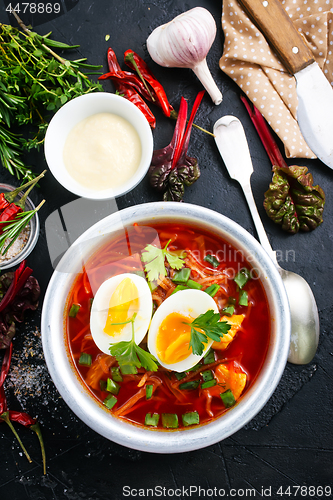 Image of beet soup 