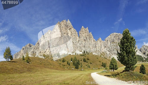 Image of Dolomites mountains landscape