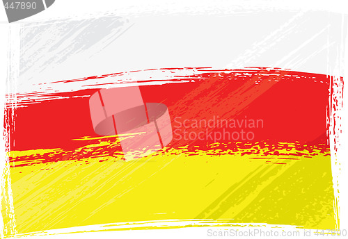Image of Grunge North and South Ossetia flag